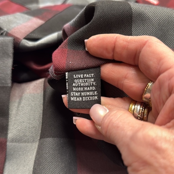 Dixxon Men's NWT Brawler Flannel Size 2XL in Maroon and Black Plaid - Picture 9 of 12